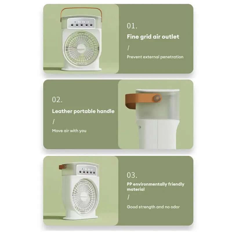Portable USB Air Conditioner Cooling Fan Les Visionnaires