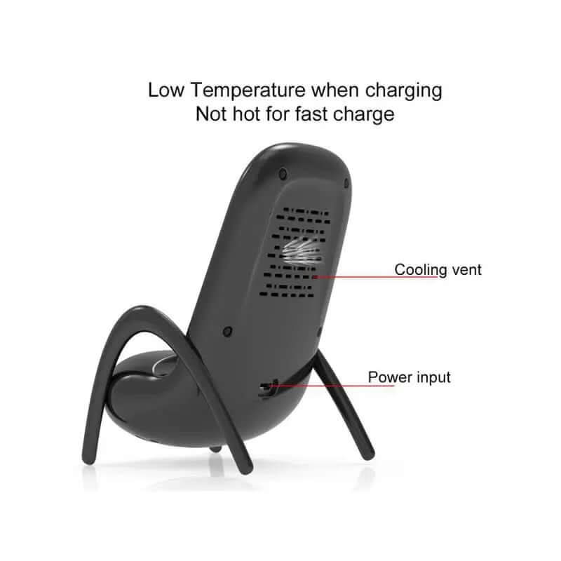 Chargeur sans fil rapide avec support kawaii Les Visionnaires
