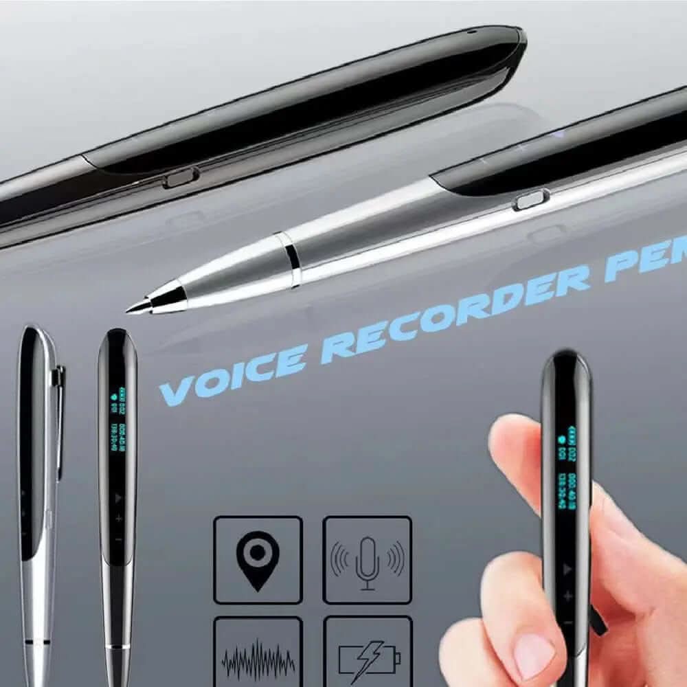 Stylo enregistreur inscriptible sans perte avec écran d'affichage Les Visionnaires