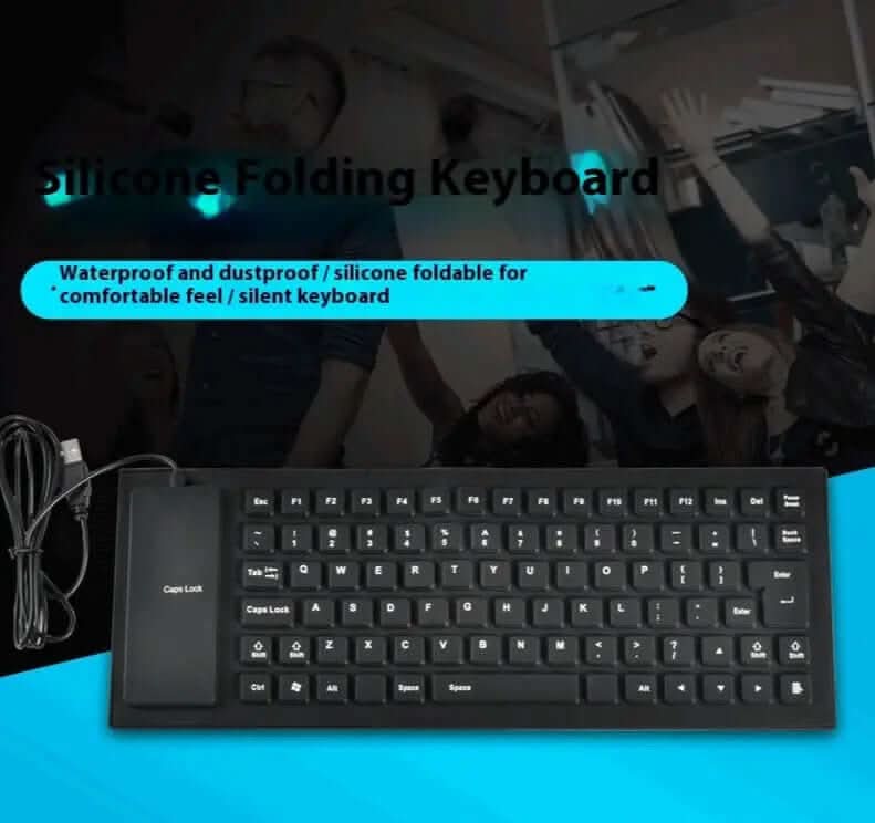 Clavier filaire 85 touches en silicone, silencieux, pliable, étanche ⌨️ Les Visionnaires