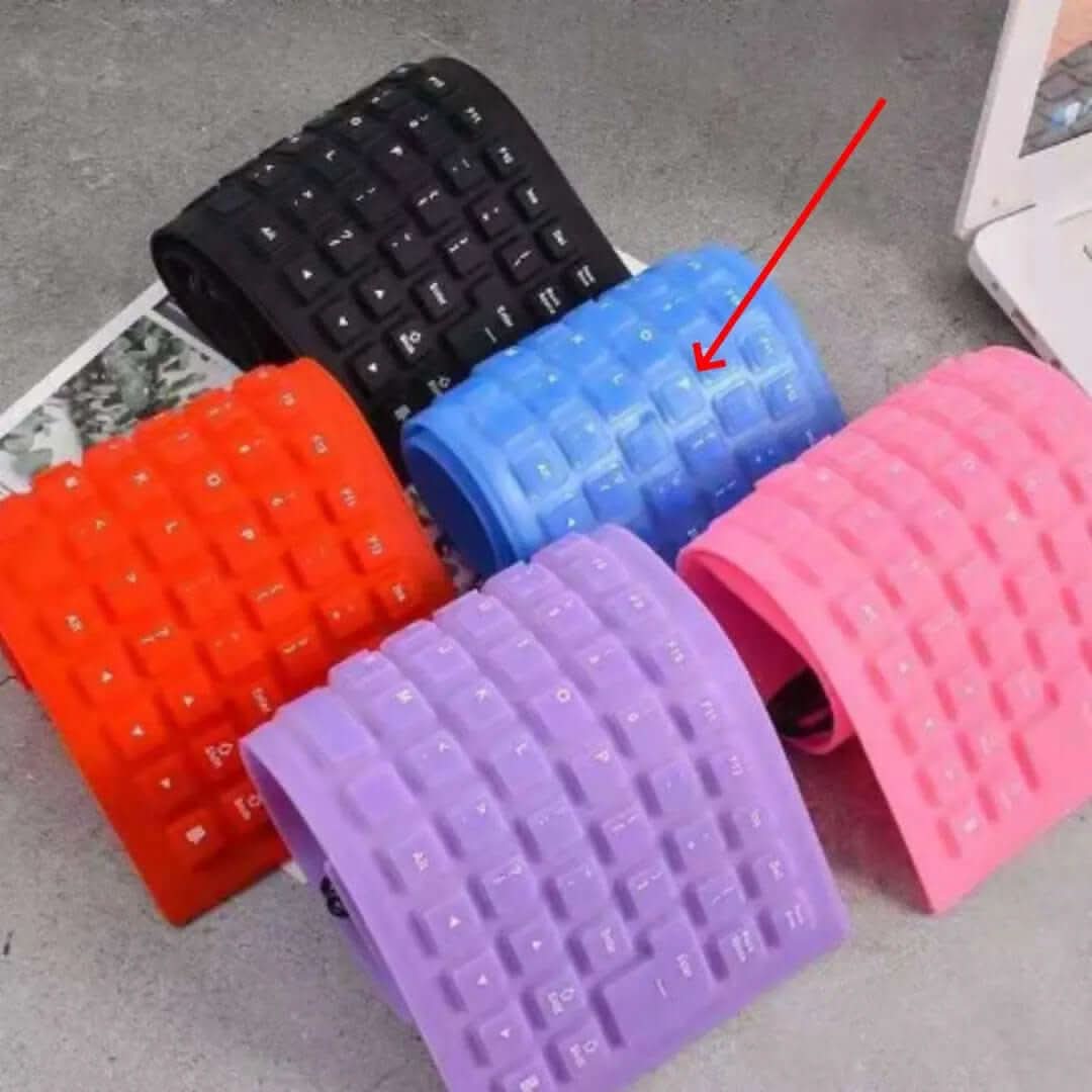 Clavier filaire 85 touches en silicone, silencieux, pliable, étanche ⌨️ Les Visionnaires