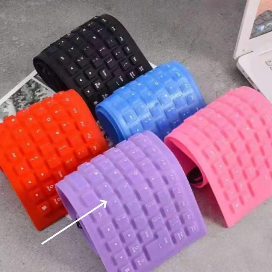Clavier filaire 85 touches en silicone, silencieux, pliable, étanche ⌨️ Les Visionnaires