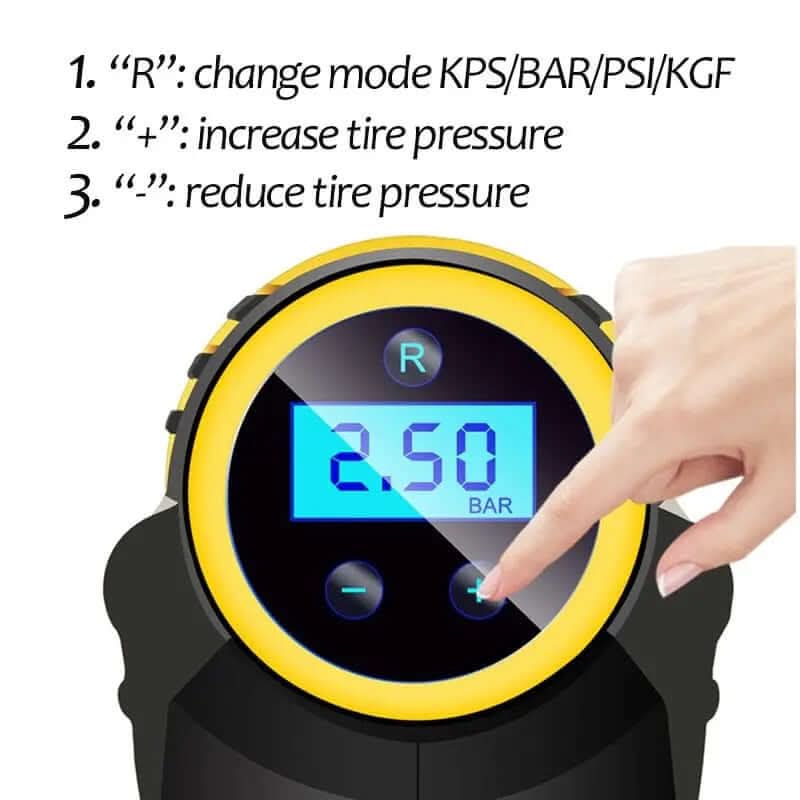 Compresseur d'air intelligent portable – Gonflage rapide et automatique Les Visionnaires