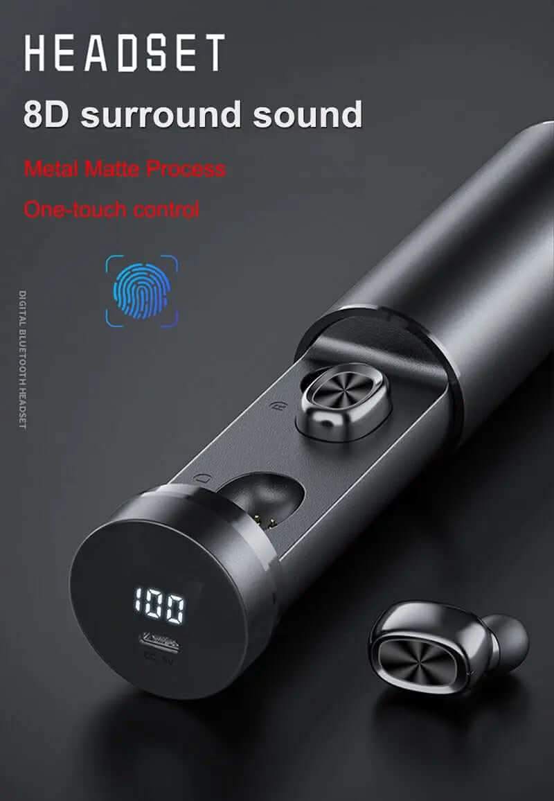Écouteurs Bluetooth 5.0 sans fil 8D HIF Les Visionnaires