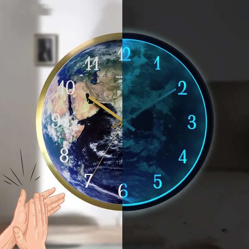 Horloge murale lumineuse à induction vocale Les Visionnaires