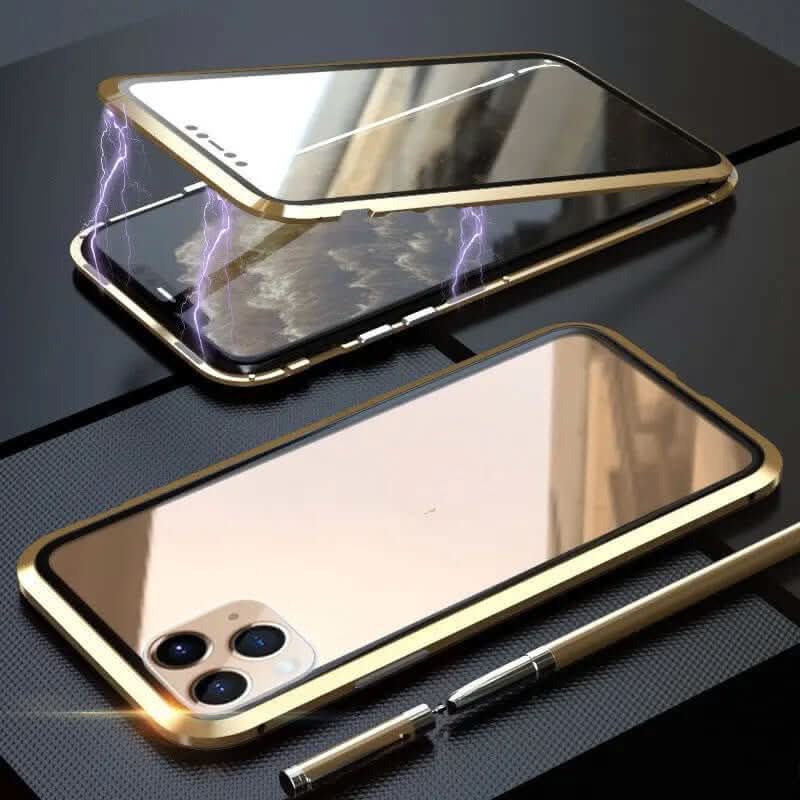 Coque de téléphone en verre double face pour iPhone 11 Les Visionnaires
