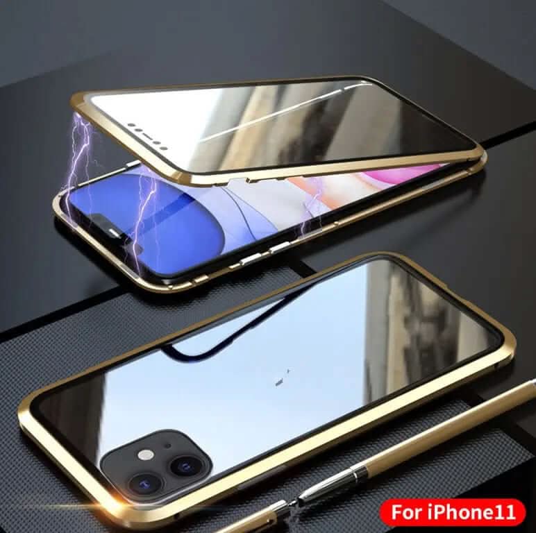 Coque de téléphone en verre double face pour iPhone 11 Les Visionnaires