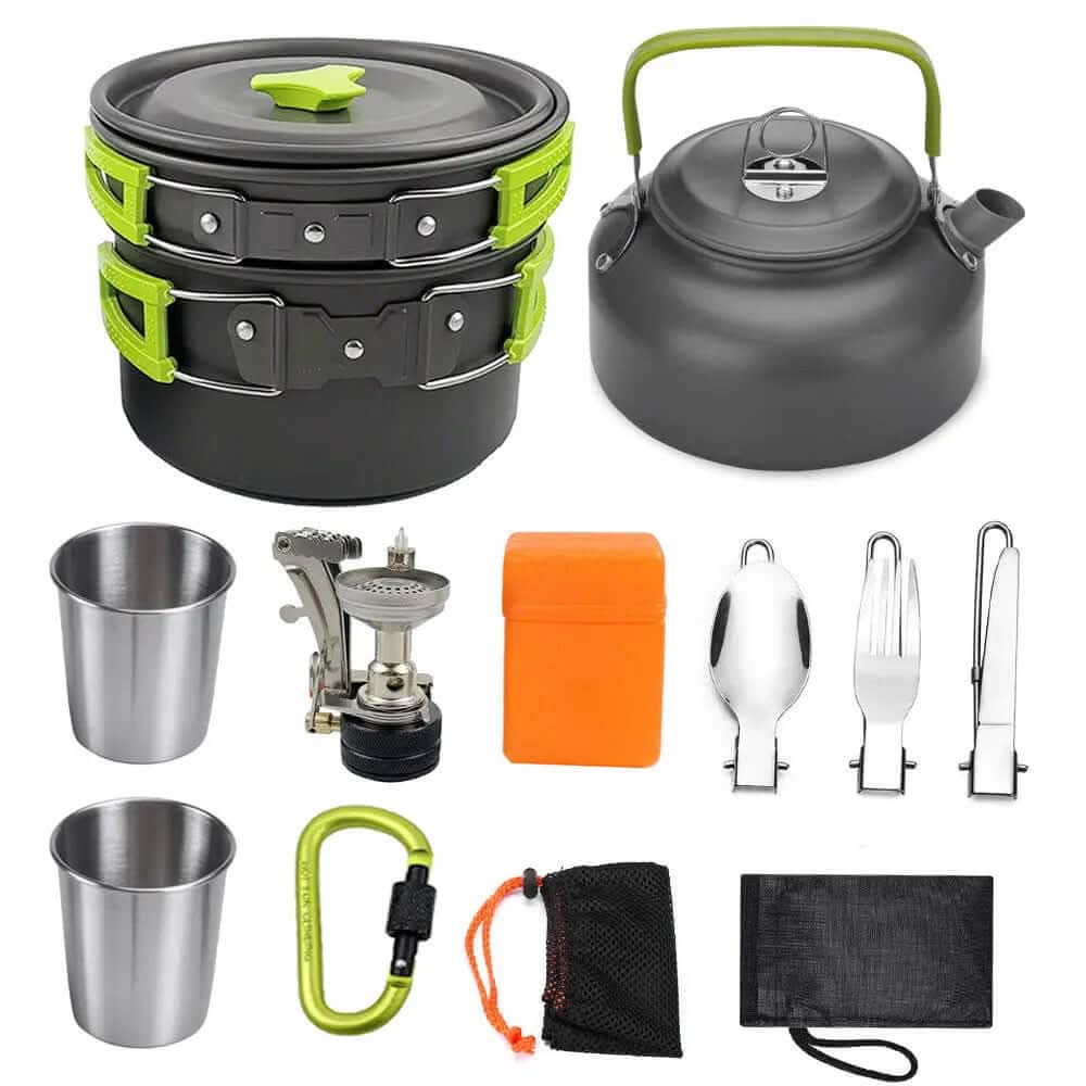 Camping Cookware Kit Outdoor Cooking Set Les Visionnaires