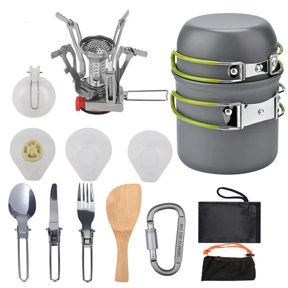 Camping Cookware Kit Outdoor Cooking Set Les Visionnaires