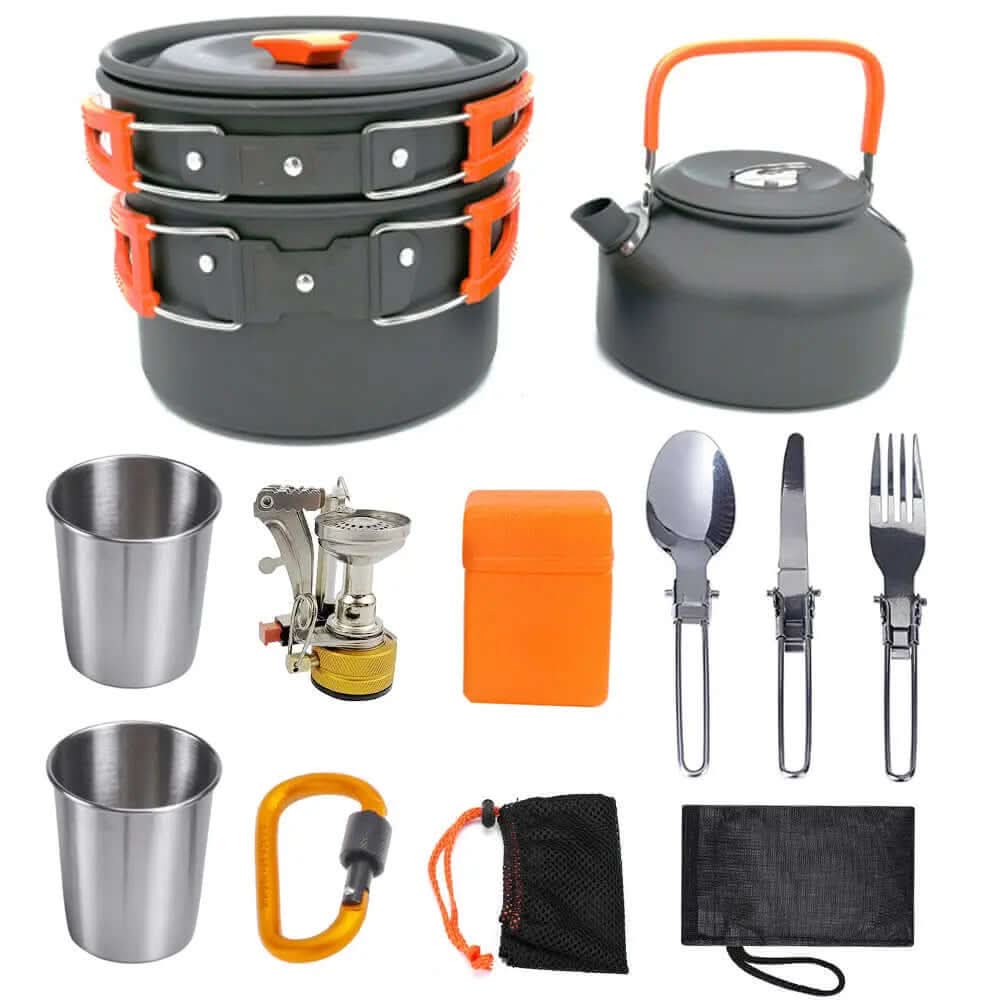 Camping Cookware Kit Outdoor Cooking Set Les Visionnaires