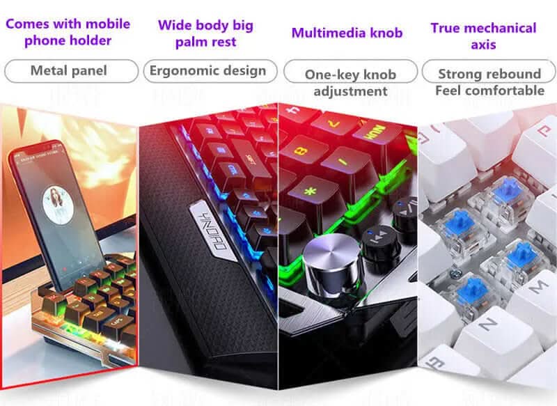 Clavier K100 métal gravé argenté, mécanique Les Visionnaires