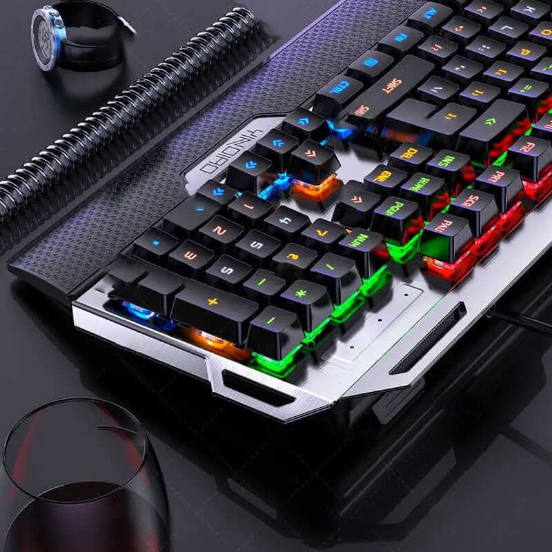 Clavier K100 métal gravé argenté, mécanique Les Visionnaires