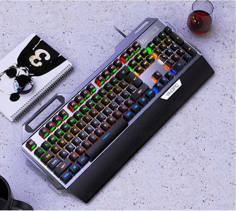 Clavier K100 métal gravé argenté, mécanique Les Visionnaires