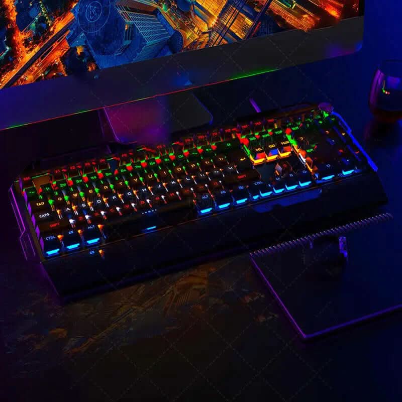 Clavier K100 métal gravé argenté, mécanique Les Visionnaires