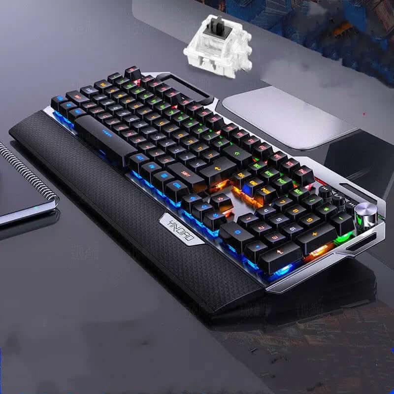 Clavier K100 métal gravé argenté, mécanique Les Visionnaires