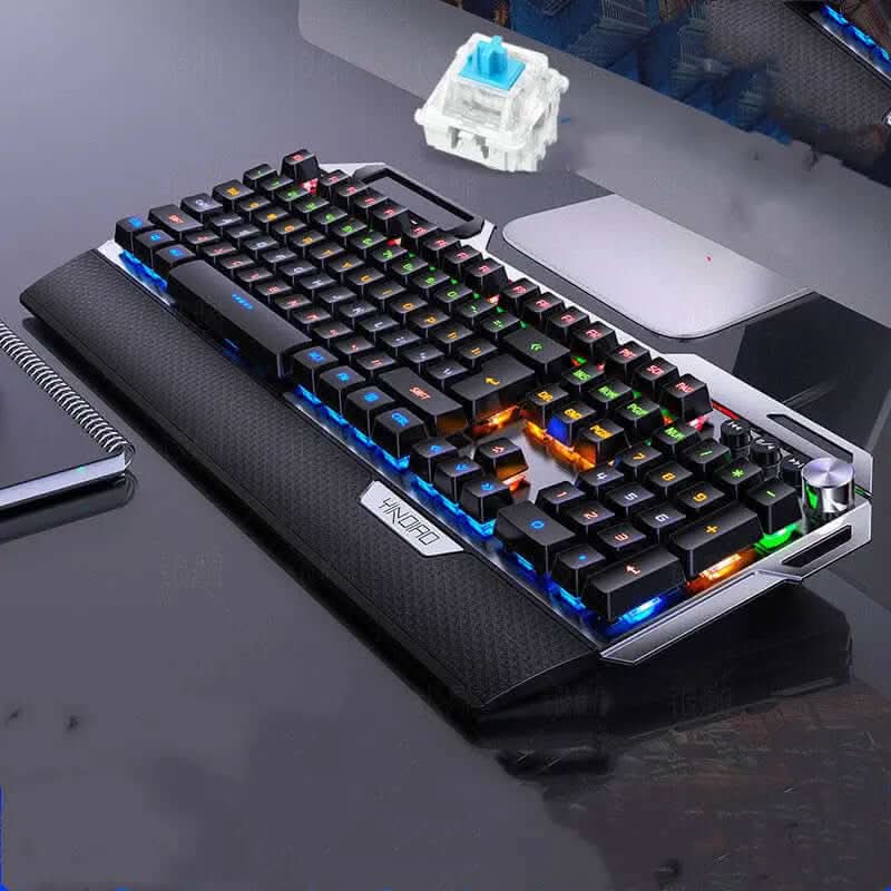 Clavier K100 métal gravé argenté, mécanique Les Visionnaires