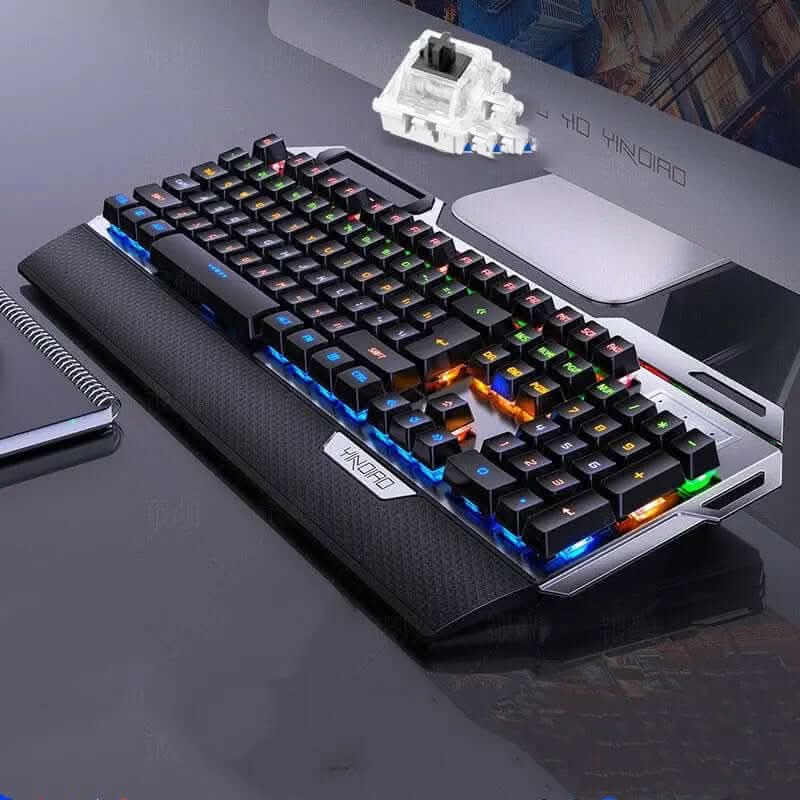 Clavier K100 métal gravé argenté, mécanique Les Visionnaires