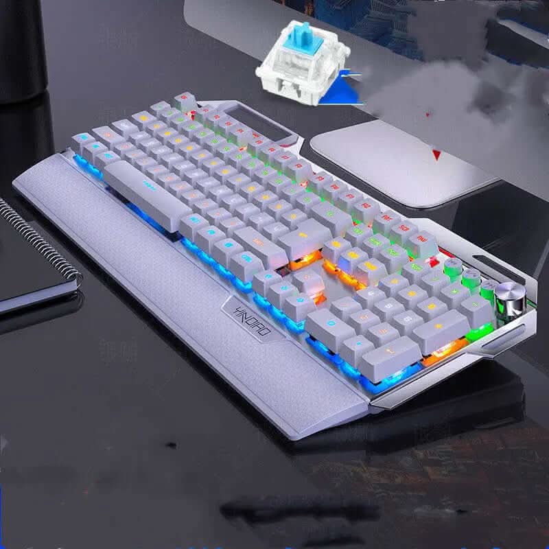 Clavier K100 métal gravé argenté, mécanique Les Visionnaires