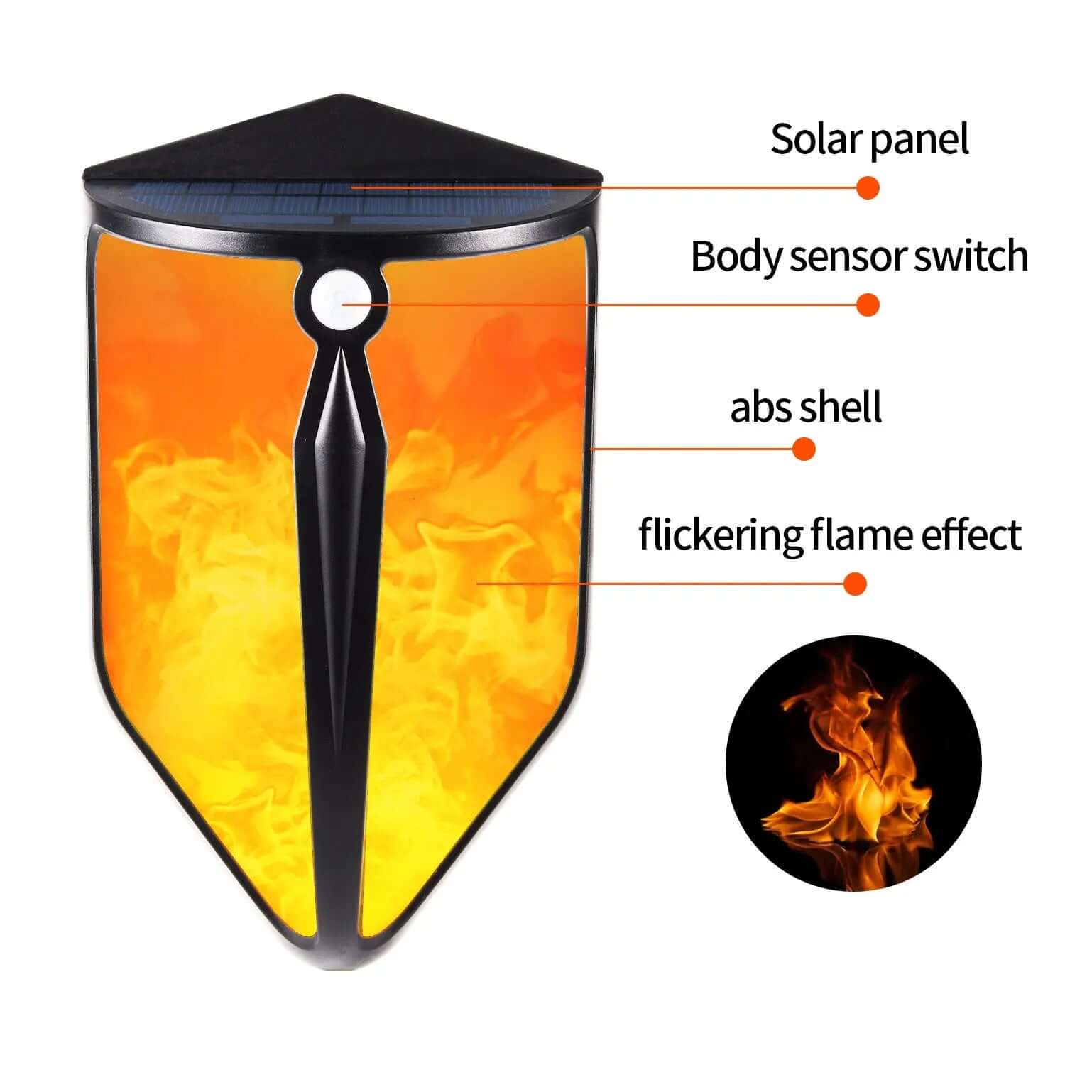 lampe murale solaire LED avec capteur de mouvement Les Visionnaires