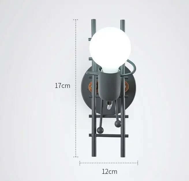 Lampes d'escalier créatives à LED rétro en fer forgé Les Visionnaires