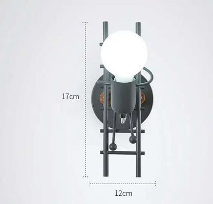 Lampes d'escalier créatives à LED rétro en fer forgé Les Visionnaires