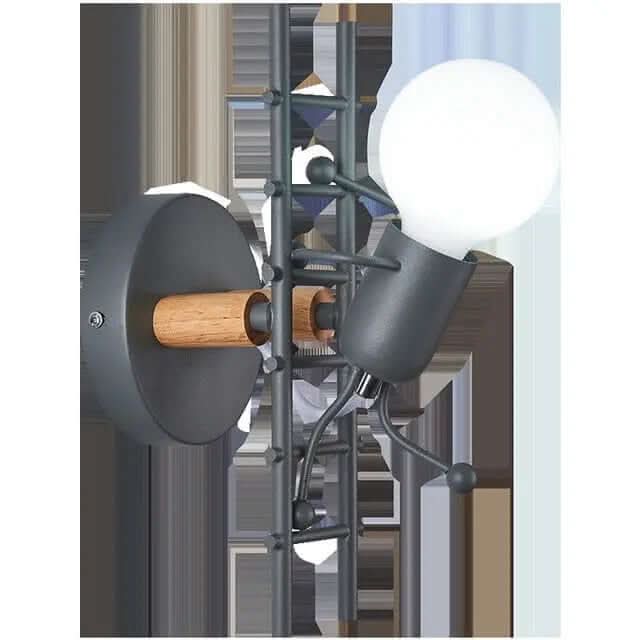 Lampes d'escalier créatives à LED rétro en fer forgé Les Visionnaires