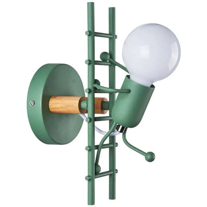 Lampes d'escalier créatives à LED rétro en fer forgé Les Visionnaires