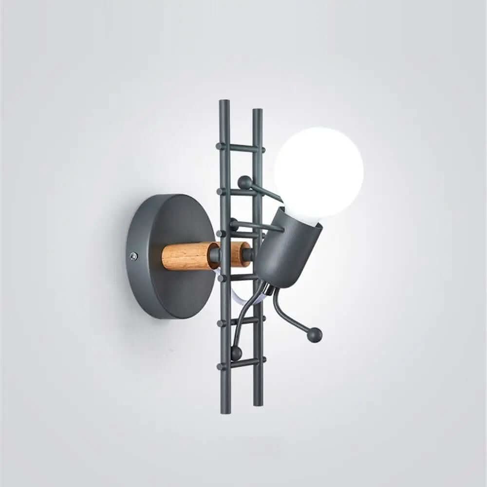 Lampes d'escalier créatives à LED rétro en fer forgé Les Visionnaires