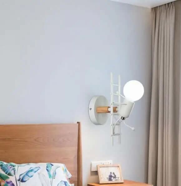 Lampes d'escalier créatives à LED rétro en fer forgé Les Visionnaires