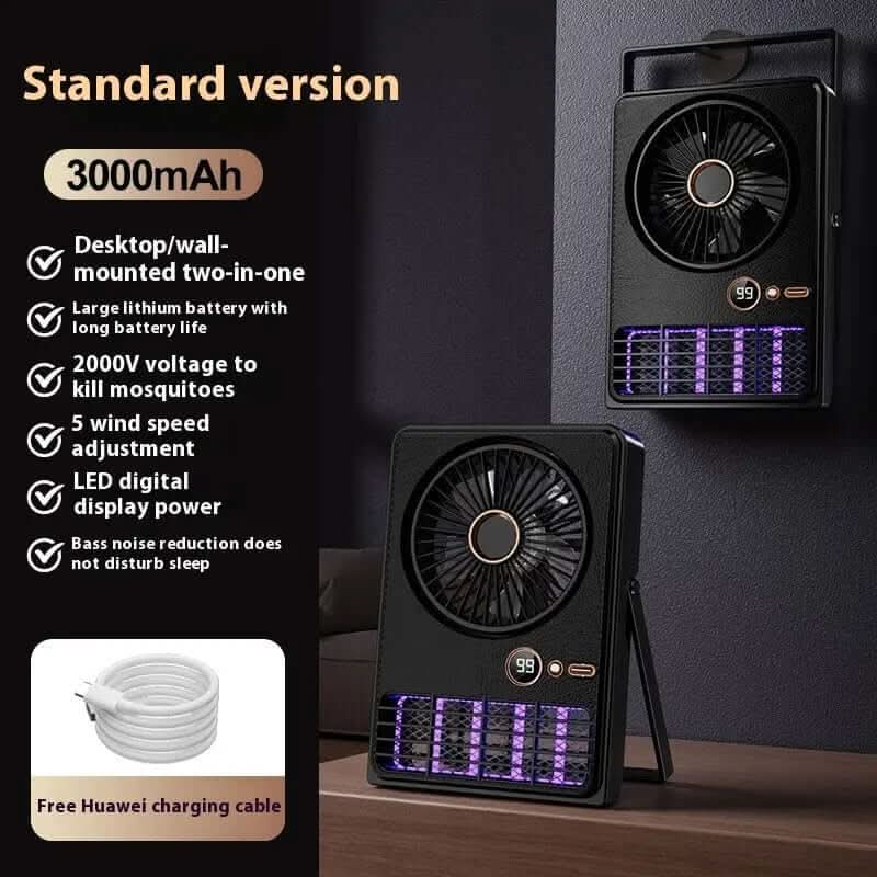 Lampe anti-moustiques en forme de ventilateur pour camping en plein air Les Visionnaires