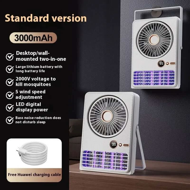 Lampe anti-moustiques en forme de ventilateur pour camping en plein air Les Visionnaires