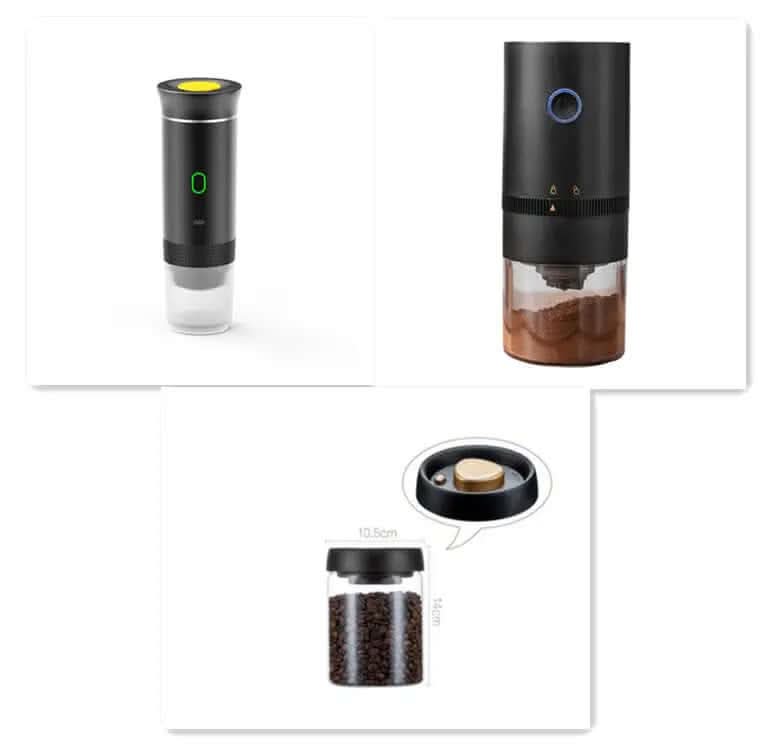 Electric Grinder Coffee Travel Handy 3 In1 Espresso Portable Coffee Espresso Maker Machine Cafe Portable Capsule Coffee Machine Kitchen Gadgets Les Visionnaires