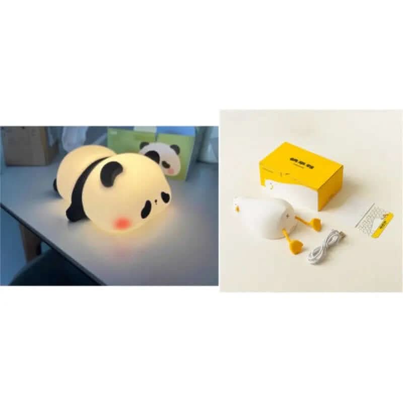 Cute Silicone Night Lights Sheep Cartoon Bedroom Lamp Les Visionnaires