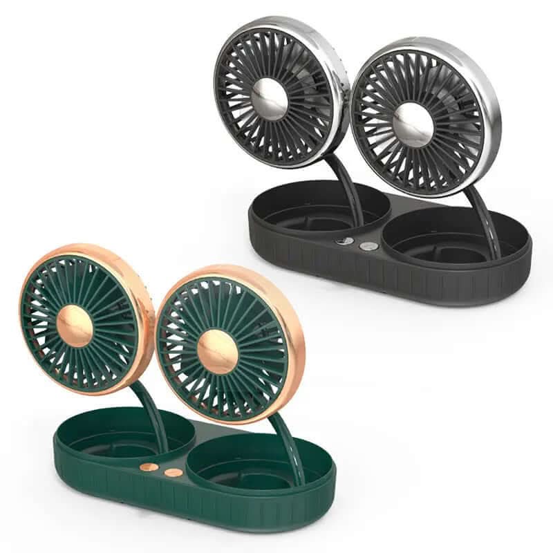 Ventilateur double tête flexible USB Les Visionnaires