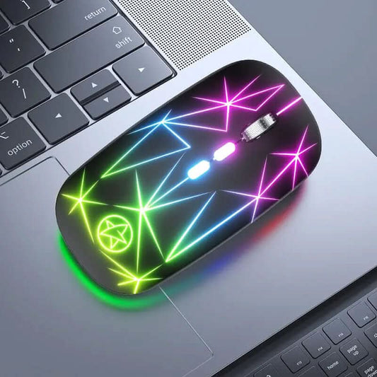 Souris Bluetooth sans fil à double mode avec éclairage et recharge Les Visionnaires