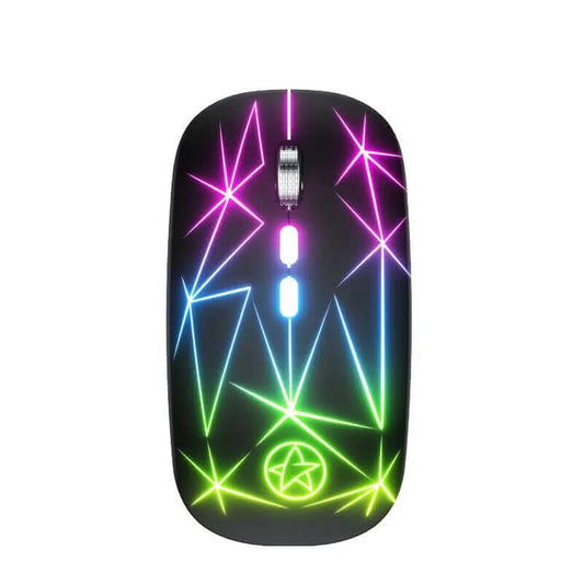 Souris Bluetooth sans fil à double mode avec éclairage et recharge Les Visionnaires