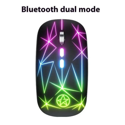 Souris Bluetooth sans fil à double mode avec éclairage et recharge Les Visionnaires