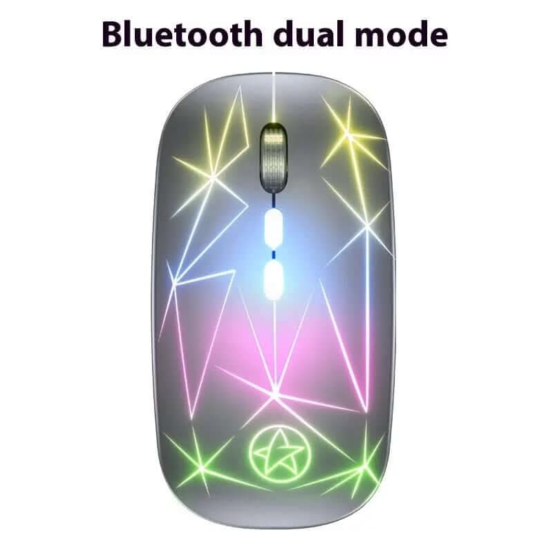 Souris Bluetooth sans fil à double mode avec éclairage et recharge Les Visionnaires