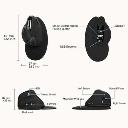 Souris ergonomique verticale M618XSD Les Visionnaires