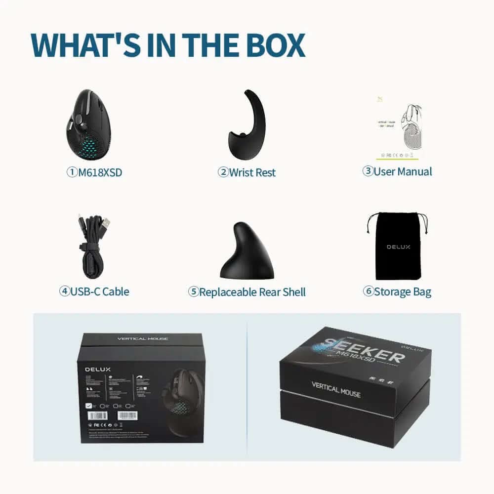 Souris ergonomique verticale M618XSD Les Visionnaires