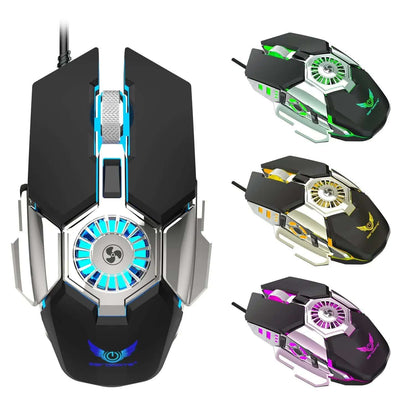 Souris filaire RGB lumineuse avec programmation macro Les Visionnaires