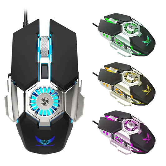 Souris filaire RGB lumineuse avec programmation macro Les Visionnaires