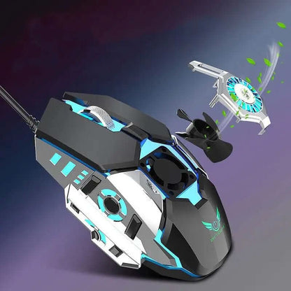 Souris filaire RGB lumineuse avec programmation macro Les Visionnaires