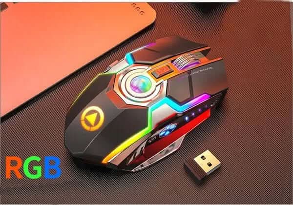Souris gaming sans fil RGB rechargeable Les Visionnaires
