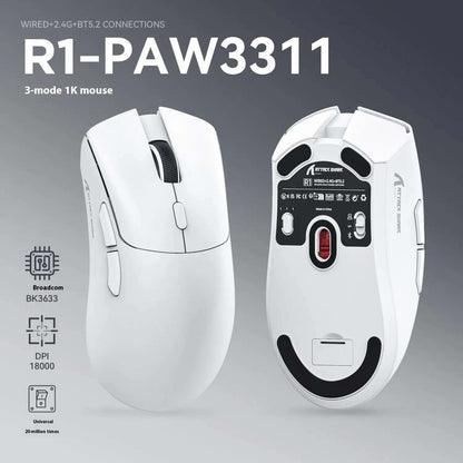 Souris sans fil légère Attack Shark X3 à triple mode Les Visionnaires
