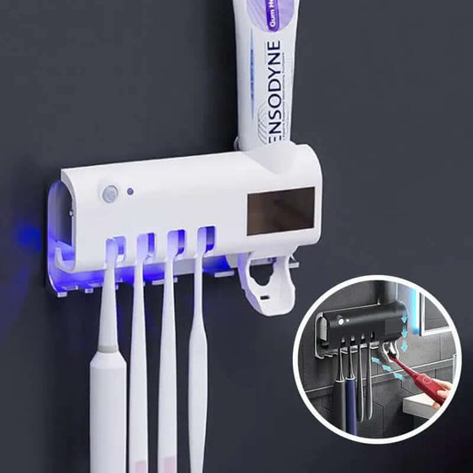 Stérilisateur de brosse à dents UV intelligent avec distributeur automatique de dentifrice Les Visionnaires