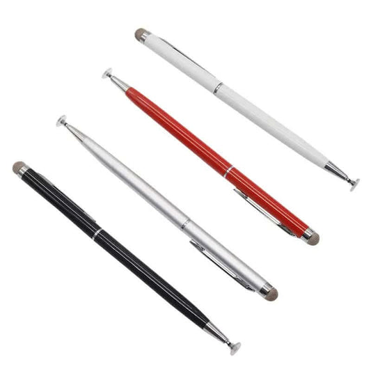 Stylet capacitif 2-en-1 à pointe tissu et disque transparent ️ Les Visionnaires