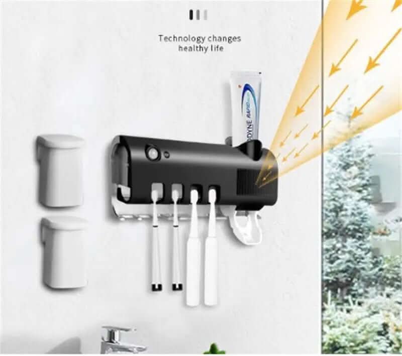 Support de Brosse à Dents avec Distributeur de Dentifrice Les Visionnaires
