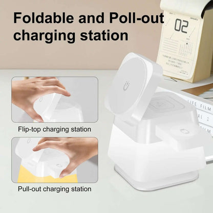 Support de chargeur sans fil rotatif 4 en 1 Les Visionnaires