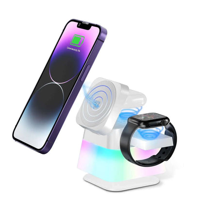 Support de chargeur sans fil rotatif 4 en 1 Les Visionnaires